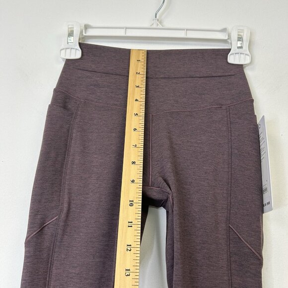 NEW Rhone Heather Revive Pocket Leggings Women’s Size XS Deep Mauve - Picture 7 of 11